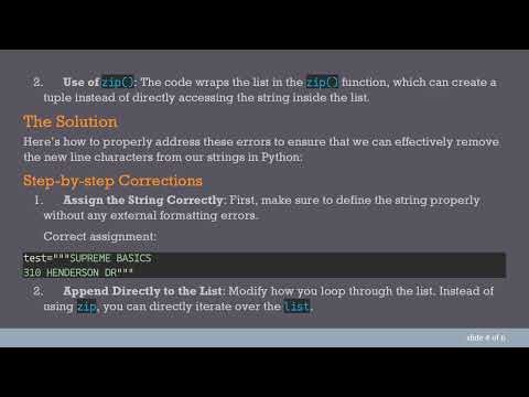 How to Properly Remove New Line Characters from Strings in Python