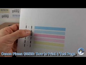 Canon Pixma G3520: How to Print a Nozzle Check Test Page