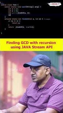 How do you find the GCD (Greatest Common Divisor) with Recursion using Java Stream API? | Ashok IT