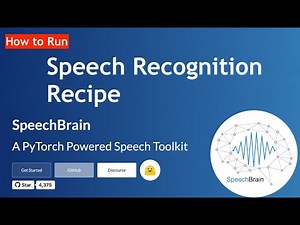 How to Run Speech Recognition with SpeechBrain | PyTorch Speech Toolkit Tutorial