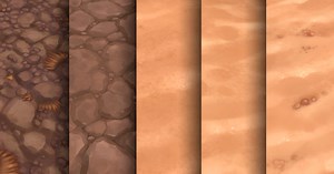 Sand Dirt Texture Pack 16 Hand Painted | 2D Floors | Unity Asset Store