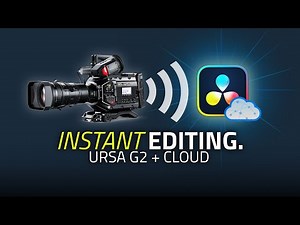 The FUTURE is Here! URSA G2 Blackmagic Cloud Workflow - DaVinci Resolve Remote Camera Tutorial