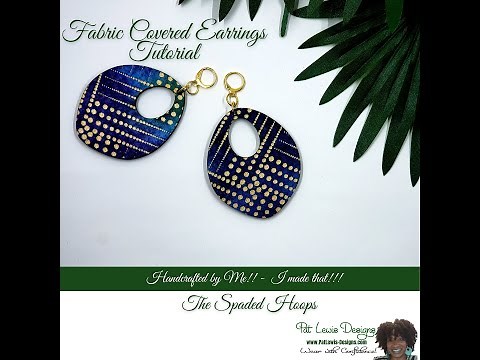 Fabric Covered Wood Earrings Tutorial
