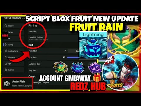New Script Blox Fruit Mobile REDZ HUB V2 RELEASED 👑👹 FRUIT RAIN, AUTO FISH, AUTO FARM, RAID, RACE V4