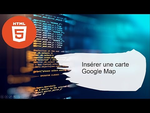Formation HTML - Intégrer une carte Google Map