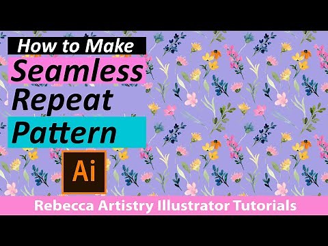 Create a Repeat Pattern Adobe Illustrator/ PERFECT repeating pattern/ No White Lines!