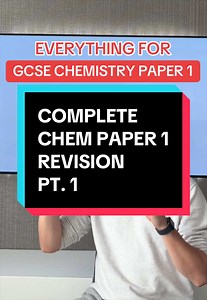 Everything you need to know for GCSE Chemistry Paper 1 #gcsechemistry #gcserevision #gcsescience