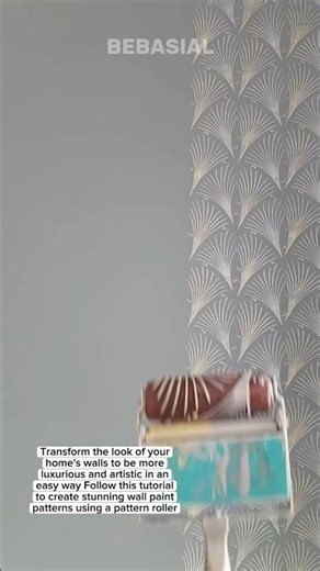 Create Elegant Wall Paint Patterns with a Pattern Roller!
