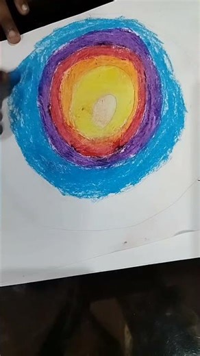 galaxy drawing by oil pastels #drawing #galaxy #art. #fun #howtodrawgalaxy #colours