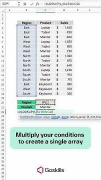 How to Use XLOOKUP with Multiple Criteria in Excel