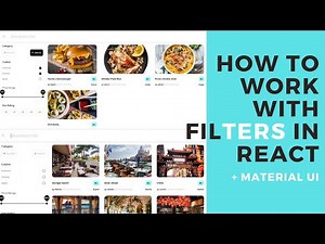 React Material UI App - Working with Filters | Hooks + Functional Components
