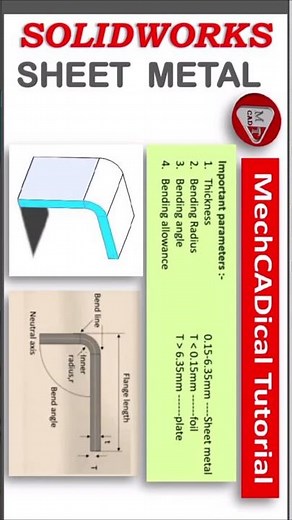 Introduction to Basics of Sheet Metal in SolidWorks In SolidWorks