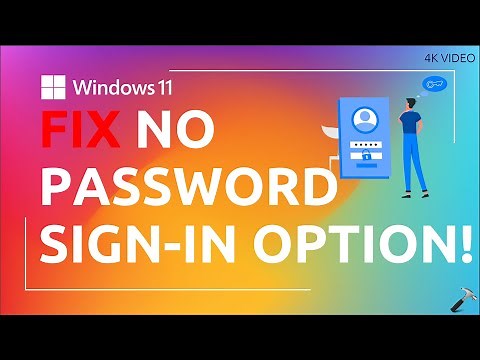 Password sign-in option missing in Windows 11