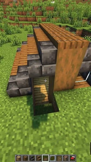 Minecraft 1st Night Cozy House🏡#minecraft #shorts