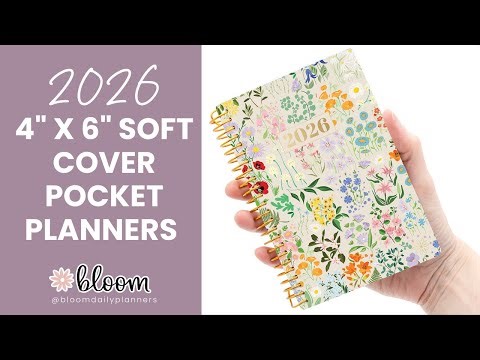 2026 Pocket Planners, 4" x 6" - bloom Daily Planners ®