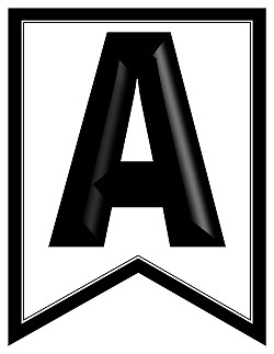 Printable Alphabet Letters A-Z | Printable Banner Letters | Personalize