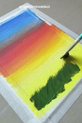 ⭐ Easiest Dandelion Painting for Beginners! 🌙✨#painting #acrylicpainting #shorts