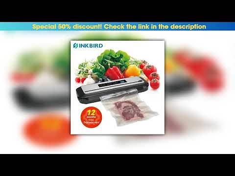 Discount Inkbird INK-VS01 Vacuum Food Sealer 110V Automatic Sealing Machine with Dry&Moist Modes Bu