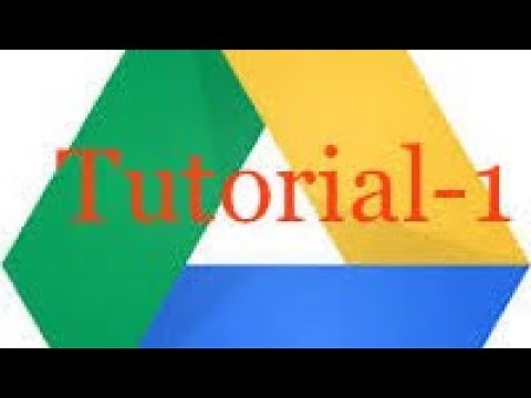 How to access Google Drive : Tutorial 1