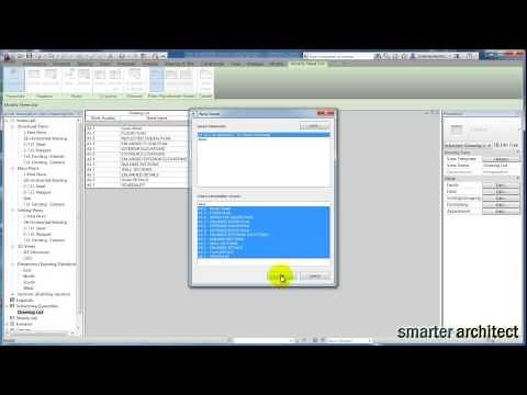 Revit Tutorials: Creating a Revit Sheet List