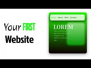 Your First Website with HTML – Beginner Tutorial Using Notepad (No Software Needed!)