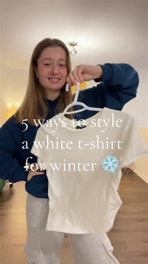 Stylish Winter Outfit Ideas Featuring a White T-Shirt