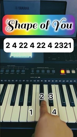 Shape of You #edsheeran #piano #pianotutorial #shorts #tutorial