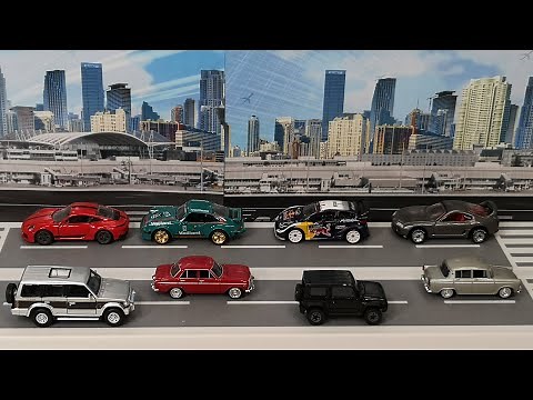 1/64 Scale Diecast Cars With Rubber Tires & Suspension