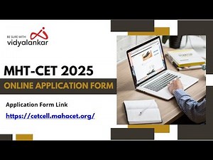 MHT-CET 2025 Online Application Form Filling Process