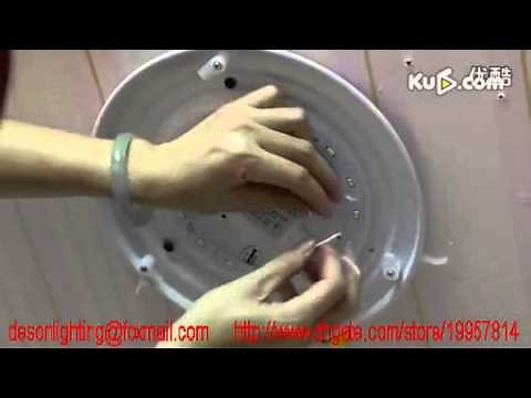 Install LED Ceiling Light Fixture,Replace traditional circular fluorescent tubes