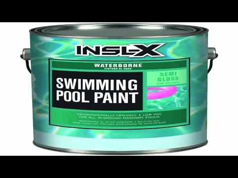 Insl X Swimming Pool Paint Indoor Outdoor Semi Gloss Ocean Blue 1 Gl