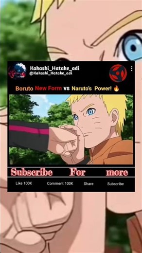 Boruto’s New Form vs Naruto’s Power! 🔥#naruto#narutoshort#anime#animeshort#