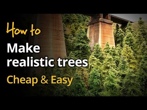 How to make trees for model - cheap and realistic
