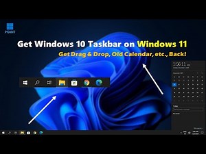 Get Windows 10 Taskbar & Calendar on Windows 11 *easy method*