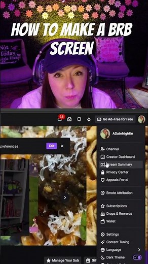 How to make a BRB Screen for Streaming