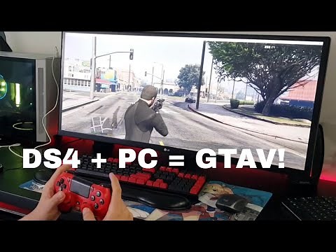 How to connect your DS4 controller with a PC and use it to play GTAV