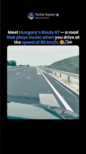 This Road in Hungary Sings a Song When You Drive! 🤯🇭🇺