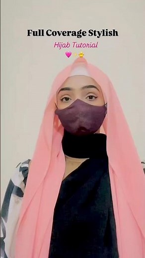 Simple and elegant hijab tutorial | full coverage hijab tutorial | easy and eatable hijab style|
