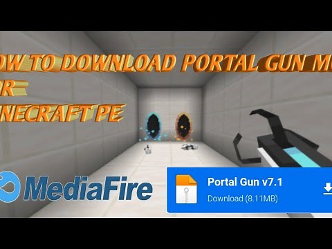 how to download portal gun mod for minecraft pe