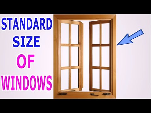 What is the standard size of a window in residential Buildings?