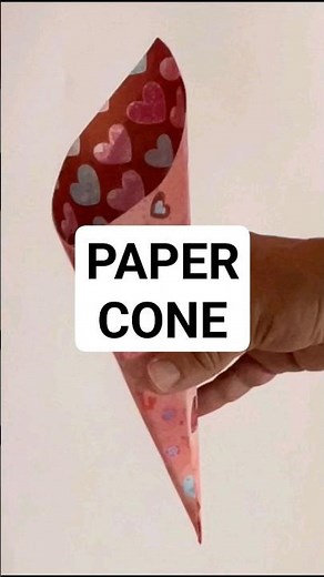How to make paper cone