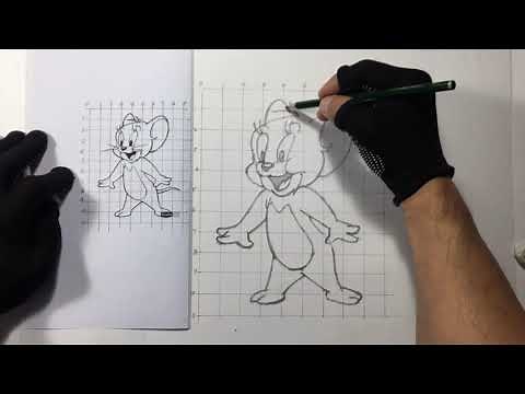 How to Draw Using Grid Method (Jerry) - Tom & Jerry | Beginner Tutorial | artkitek viktor