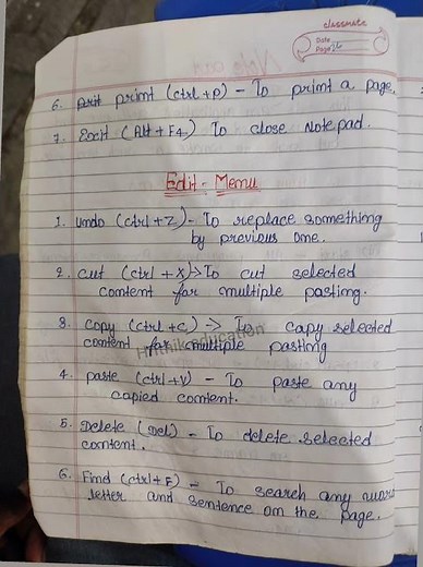 Computer💻 Notepad all computer notes computer notes available basic knowledge