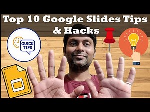 Top 10 Google Slides Tips and Tricks | Google Slides Design Hacks - Tutorial 2024