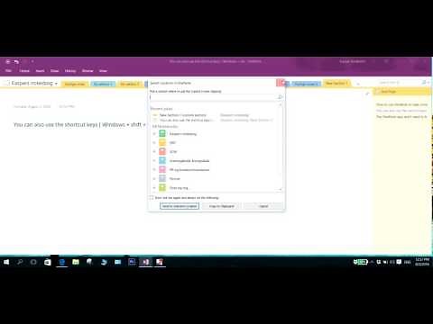 How to take a screenshot in WINDOWS 10 using OneNote