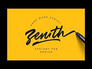Zenith Script | Make Each Word a Unique Work of Art Typography Magic