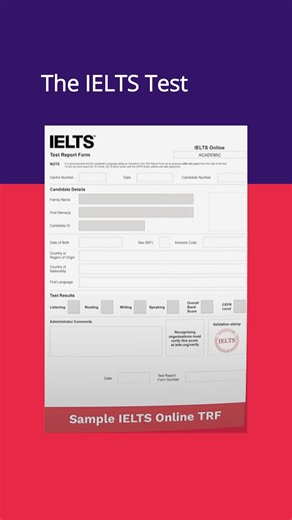 3.1K views · 45 reactions | What is the IELTS Test Report Form or TRF? This is an important document so it’s essential to understand just what it’s all about!  #IELTS #TakeIELTS #britishcouncil #ieltsresults #TRF | Take IELTS Official | Facebook