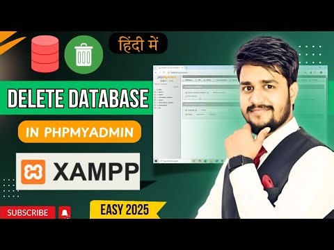 How To Delete Database in phpMyAdmin XAMPP Hindi | Step by Step Guide 2025