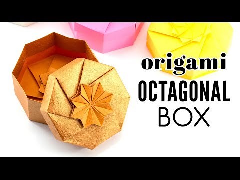 Origami Octagonal Box Tutorial - DIY - Paper Kawaii