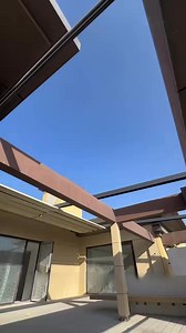 1K views · 21K reactions | Integrated with the building, LED retractable awningInstall a new awning for the outdoor, with built-in LED lights to bring brightness at night#awning #retractable #awning #pergola #gazebo #blinds #sunroom #outdoor #sunshade #gardendesign #roof | Davis Sunshade Structure System-Electric Awning | Facebook